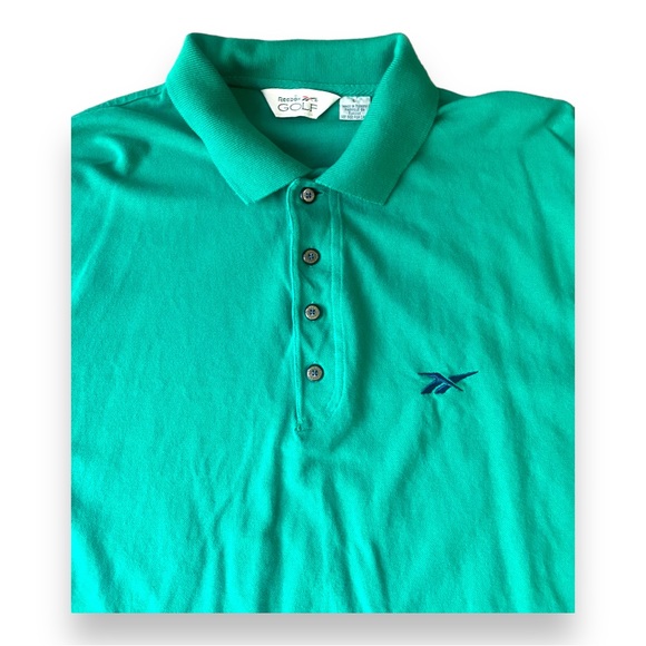 Vintage 90s REEBOK Golf Rare Short Sleeve Golf Polo - Picture 3 of 5
